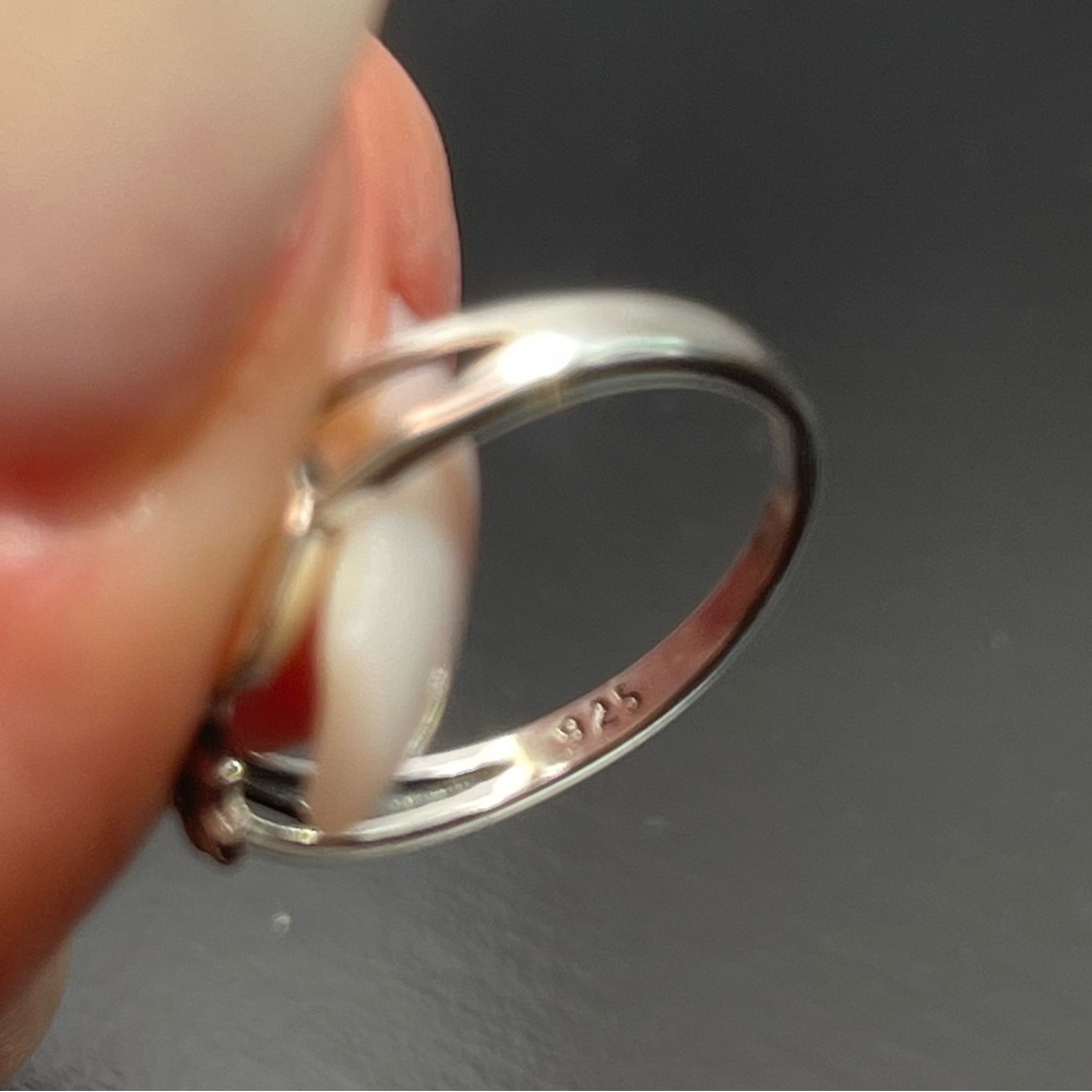 Sterling Silver Sun Moon Ring Adjustable Size 6 T… - image 4